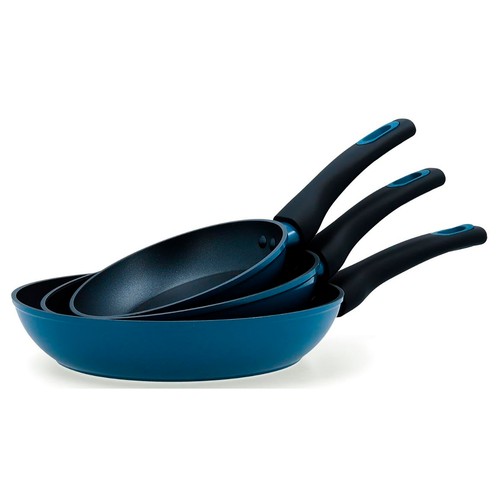Set de 3 Sartenes de aluminio de inducción, 18 cm 22cm 26 cm, QUID.