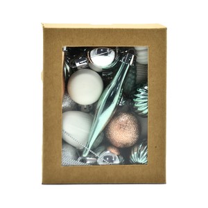 Imagen de Set 40 Bolas y Adornos de Plástico de distintos tamaños decoración para Árbol de Navidad, SNC