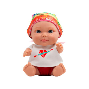 Imagen de Muñeco bebé solidario Baby Pelon Manuel Carrasco, JUEGATERAPIA