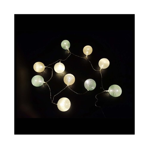 Guirnalda de 10 bolas LED, ACTUEL.