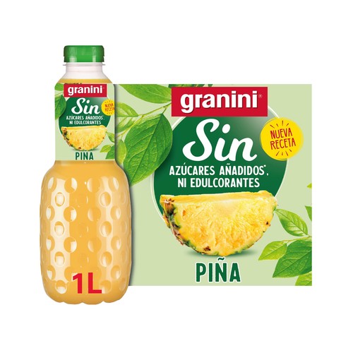 GRANINI Bebida de piña sin azúcares añadidos 1 l.