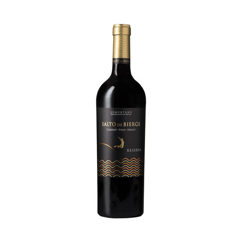 SALTO DE BIERGE  Vino tinto reserva con D.O. Somontano botella de 75 cl.