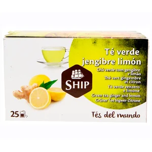 SHIP Té verde, jengibre y limón 25 uds. 45 g.