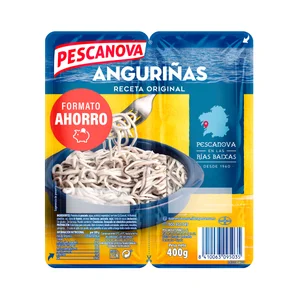PESCANOVA Sucedáneo de angulas "Anguriñas" 400 g.