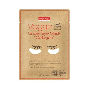 PUREDERM Vegan Parches antienvejecimiento con colágeno, para el contorno de los ojos 30 uds.