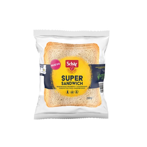 DR.SCHÄR Rebanadas de pan para sandwichs sin gluten DR. SCHÄR 280 g.