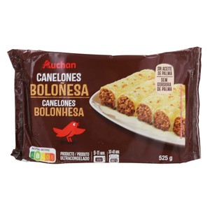 Imagen de AUCHAN Canelones ultracongelados a la boloñesa 525 g. Producto Alcampo