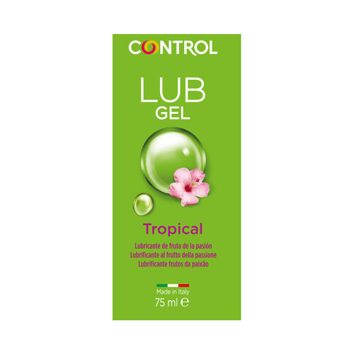 CONTROL Tropical Gel lubricante con aroma a fruta de la pasión 75 ml.