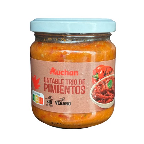 PRODUCTO ALCAMPO Untable trio de pimientos vegano 175g.