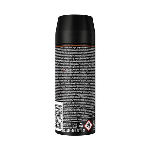 AXE Leather & cookies Desodorante en spray para hombre antitranspirante hasta 48 horas 150 ml.