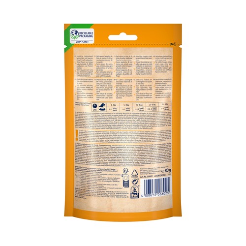 VITAKRAFT Snacks naturales para perros tiras de pollo VITAKRAFT 80 gr.