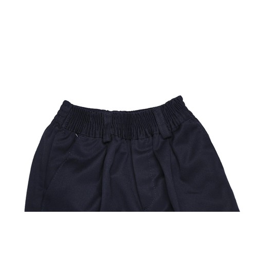 Pantalón de uniforme premium con cintura elástica azul marino, talla 3.