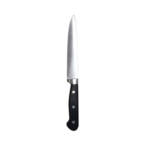 Cuchillo de cocina multiúsos con hoja de acero inoxidable de 17cm. y mago forjado, ACTUEL.