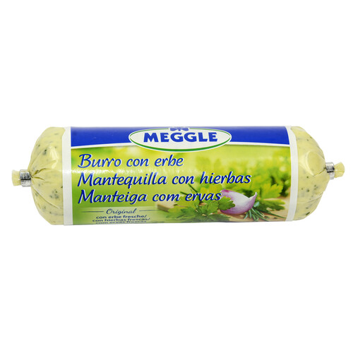 MEGGLE Barra de mantequilla a las finas hierbas MEGGLE 125 g.