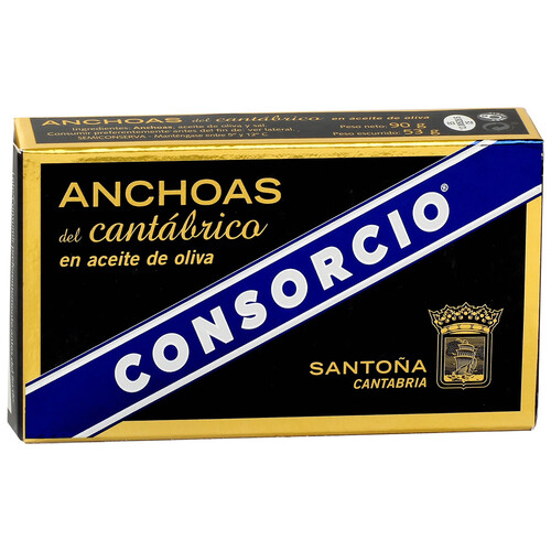 CONSORCIO Anchoa cantábrico en aceite de oliva serie oro CONSORCIO 53 gr.