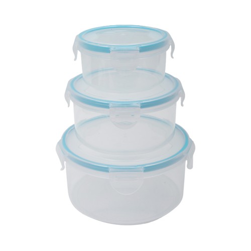 Set 3 recipientes 250ml, 570ml, 945ml redondos. ACTUEL