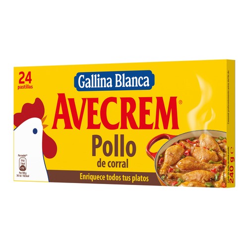 AVECREM Pastillas de caldo de pollo 24 uds. 240 g.