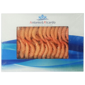 ANTONIO Y RICARDO Gamba mediana 64/96, cocida y ultracongelada ANTONIO Y RICARDO 800 g (P.N.)