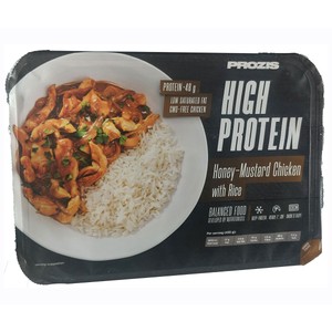 Imagen de PROZIS Pollo con miel, mostaza y arroz high protein 435 g.