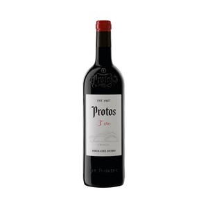 PROTOS Vino  tinto crianza (tercer año) con D.O. Ribera del Duero botella 75 cl.
