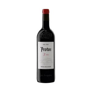 PROTOS Vino tinto crianza (tercer año) con D.O. Ribera del Duero botella 75 cl.
