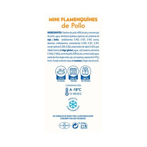 LEDUAN Mini flamenquines de pollo 400 g.