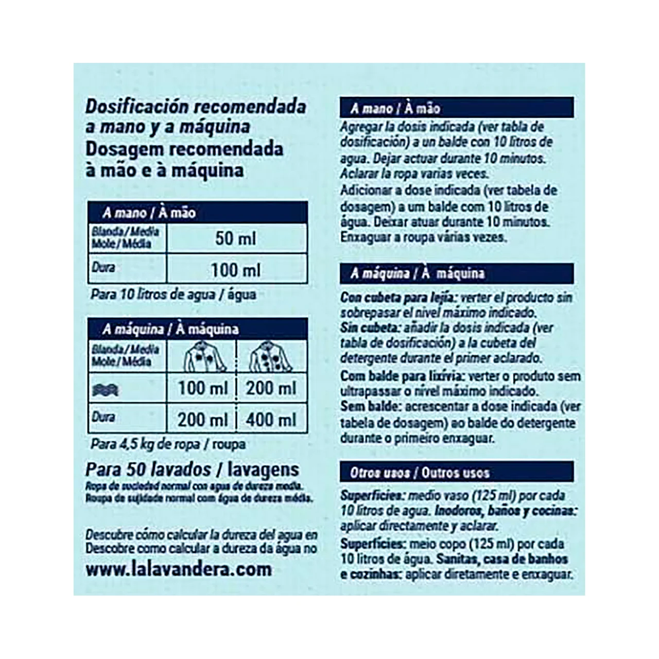 Lejía lavadora 5 l.