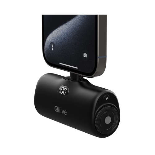 Powerbank Tipo C QILIVE 4.600 mAh con enchufe integrado