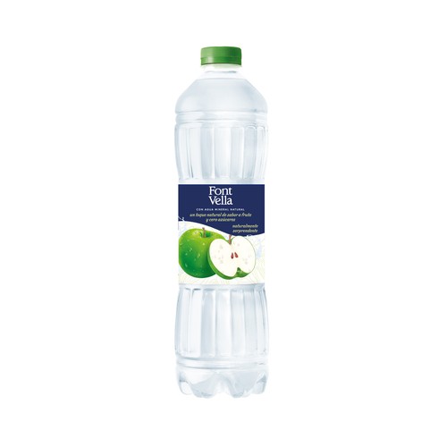 FONT VELLA Agua mineral con toque de sabor a manzana botella 1,15 l.