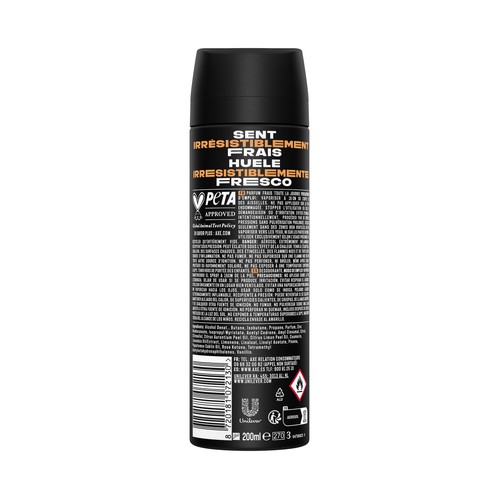AXE Essentiel dark temptaion Desodorante en spray para hombre, antitranspirante 48 horas 200 ml.