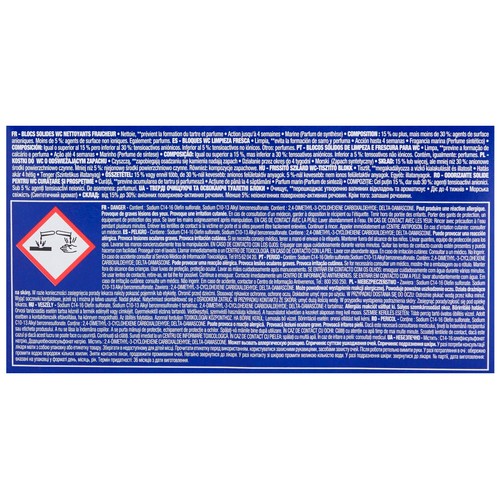 PRODUCTO ALCAMPO Pastillas WC fresco, sólidas, fragancia olor Marino PRODUCTO ALCAMPO 3 uds.