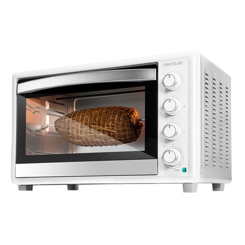 Horno de sobremesa CECOTEC Bake&Toast 4600 White Gyro, 2000W, capacidad 46L, temporizador, luz interior.