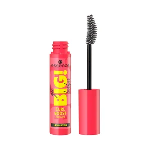 ESSENCE Big lashes curl boost tono negro Mascara de pestañas potenciadoras del rizo y el volumen.