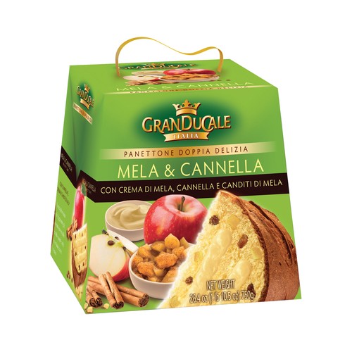 Panettone de manzana y canela GRAN DUCALE 750 g.