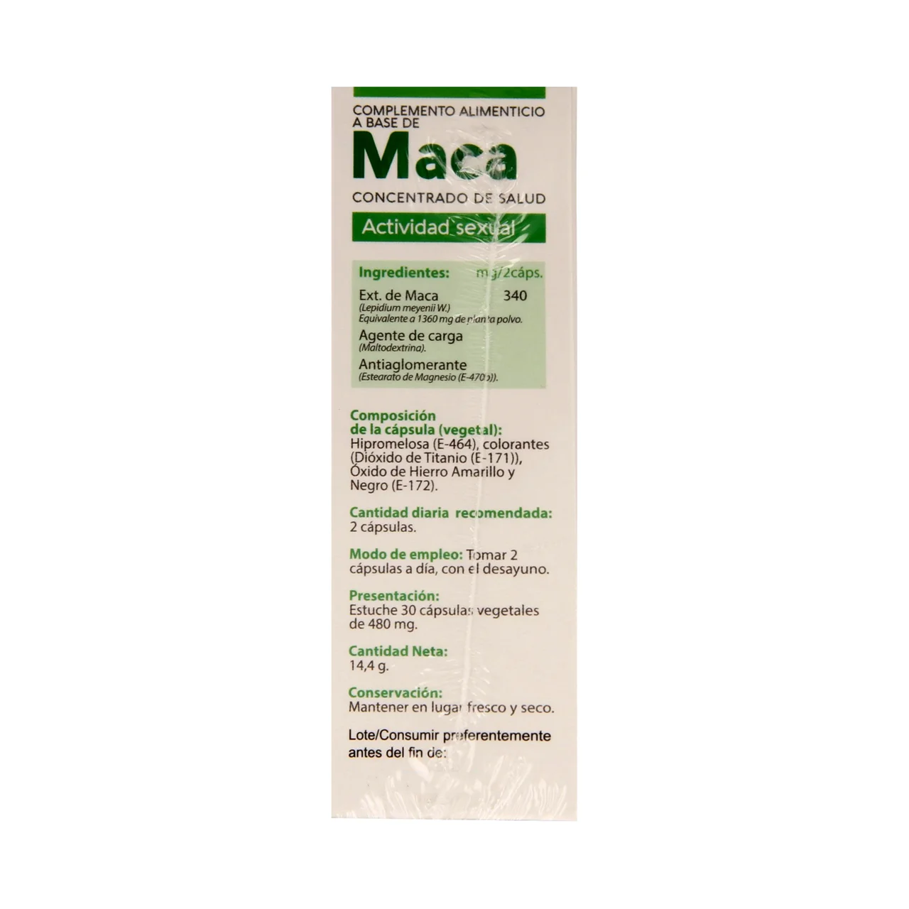 VIVE ADVANCE Maca VIVE ADVANCE 30 uds.