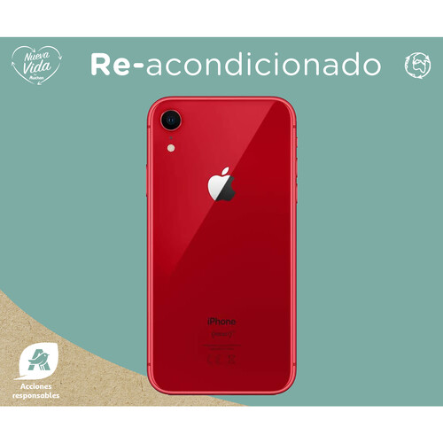Apple iPHONE XR 128GB rojo (REACONDICIONADO), pantalla 15,4cm (6,1
