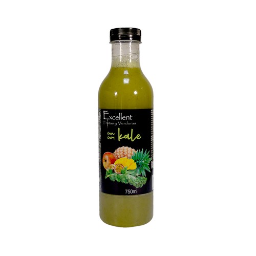 EXCELLENT Zumo tropical con kale EXCELLENT 750 ml.