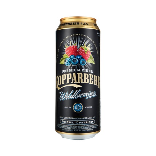 KOPPARBERG Sidra premium con zumo de frutas del bosque lata 50 cl.
