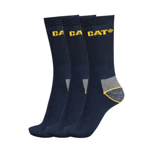 Pack de 3 pares de calcetines CATERPILLAR, color azul marino, talla 41/45.