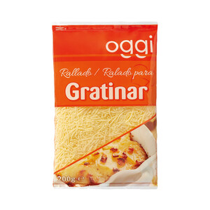 Imagen de OGGI Queso rallado en hilo, especial para gratinar  200 g.