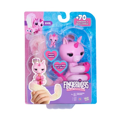 Peluche Fingerlings Colas Sorpresa Figura, modelos surtidos +5 Años BIZAK