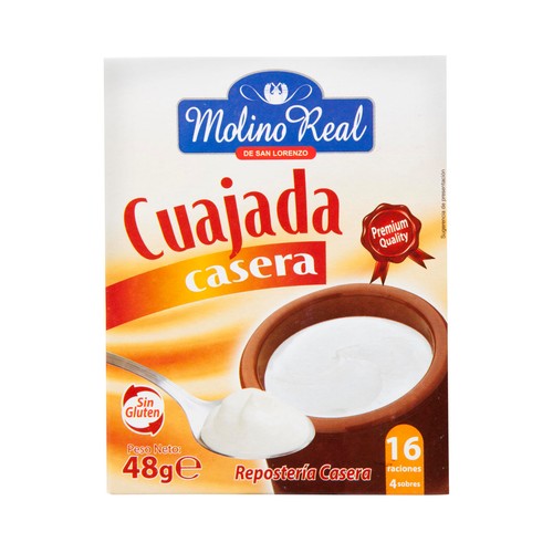 MOLINO REAL Cuajada casera en polvo MOLINO REAL 4 uds. x 12 g.