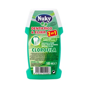 Dentífrico y elixir con sabor a clorofila 100 ml.