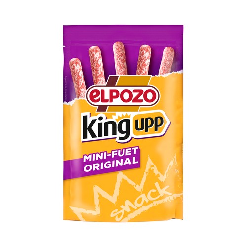 Mini fuets extra, ideales para tomar como snack EL POZO King original 50 g.