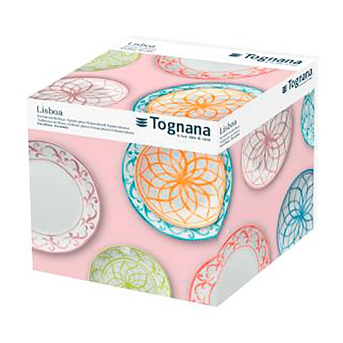 Vajilla de 18 piezas de porcelana TOGNANA Madison Lisboa.