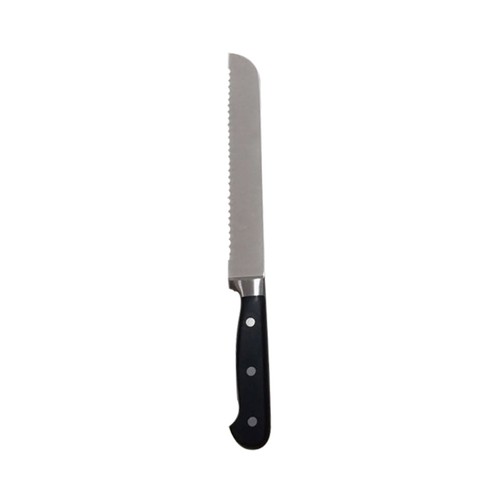Cuchillo panero con hoja de acero inoxidable de 20cm., y mango forjado, ACTUEL.