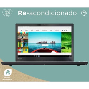 Portátil 39,62cm (15,6) LENOVO Thinkpad T470 (REACONDICIONADO), Intel Core i5 6300U, 8GB Ram, 256GB SSD, Intel HD Graphics , Windows 11.