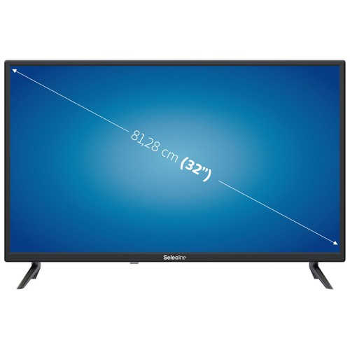 Televisión 81,28 cm (32") LED SELECLINE 32S221B HD READY, TDT HD, USB reproductor, 3HDMI, 60HZ.