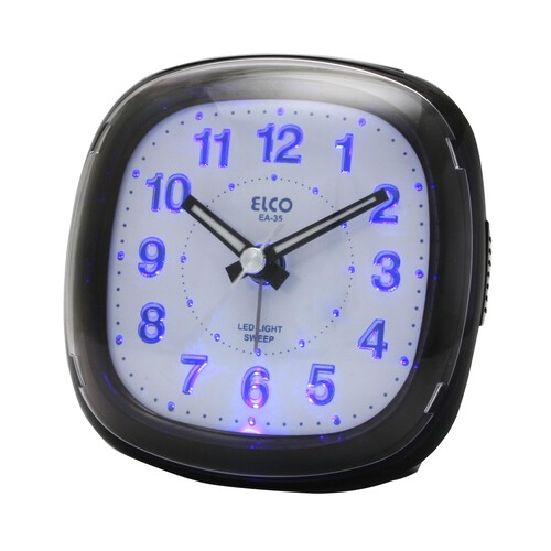 Despertador analógico ELCO EA-35 con luz y alarma.