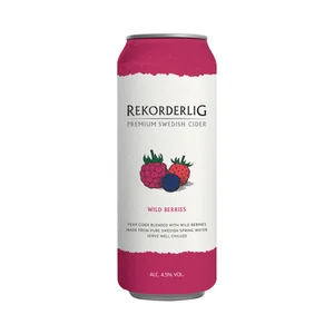 REKORDERLIG Cider de pera con un toque de bayas salvajes lata 50 cl.